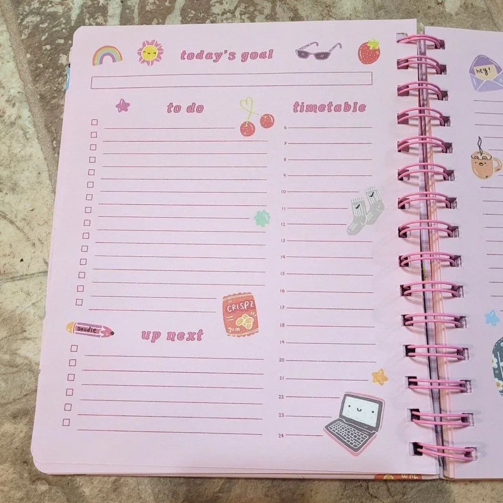 Tween Girl Planner Set Ohh Deer Papergang Go With the Flow Gel Pens Stickers